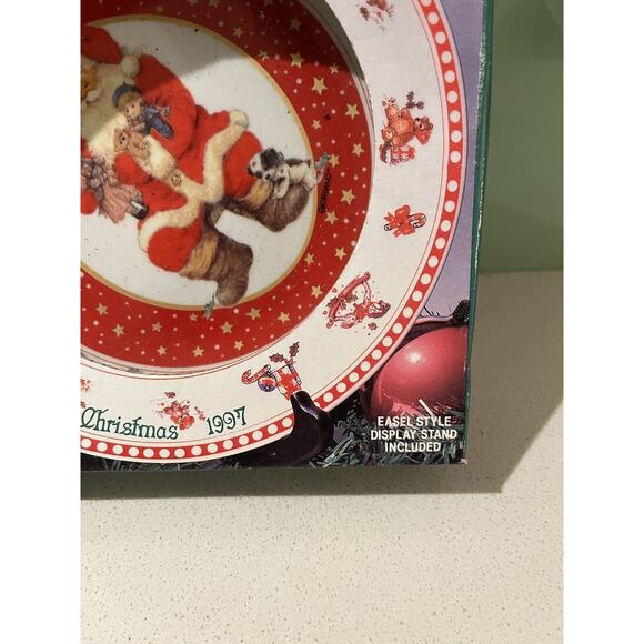 Santa Claus by Giordano Fine Porcelain Collectors Plate 1997 Christmas Westwood - Picture 3 of 6